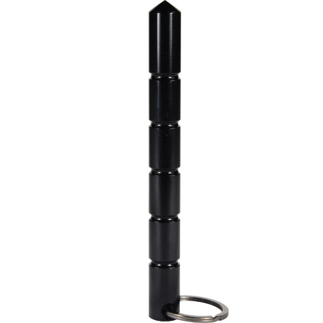 Aircraft Grade Aluminum Keychain Kubotan Black
