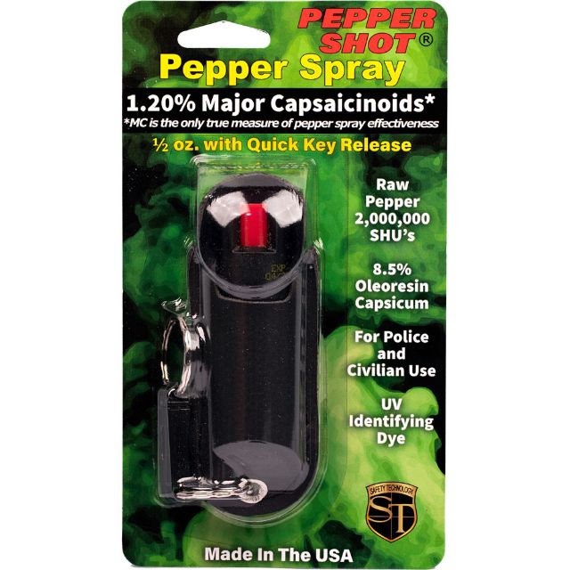 Pepper Shot 1/2 oz Halo Holster Black