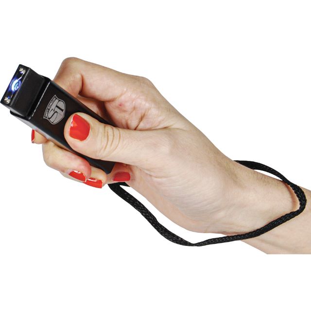 Slider Stun Gun flashlight Black