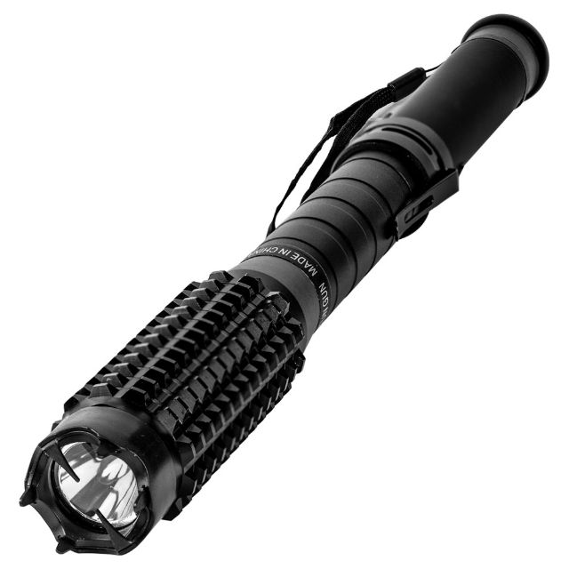 Bad Ass Metal Stun Baton and Flashlight