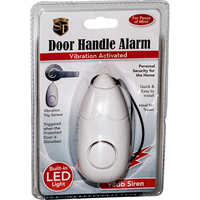 Portable Door Guard 98dB alarm with flashlight
