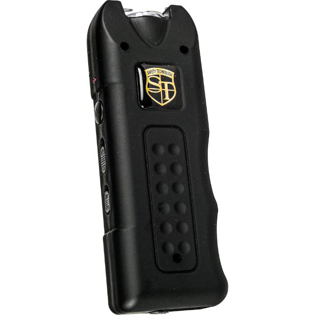 MultiGuard Stun Gun Alarm and Flashlight with Built in Charger Black