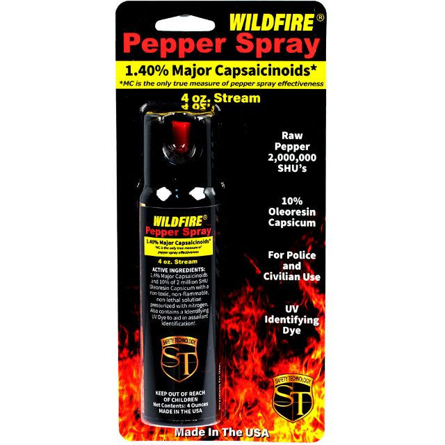 WildFire 4 oz Pepper Spray stream