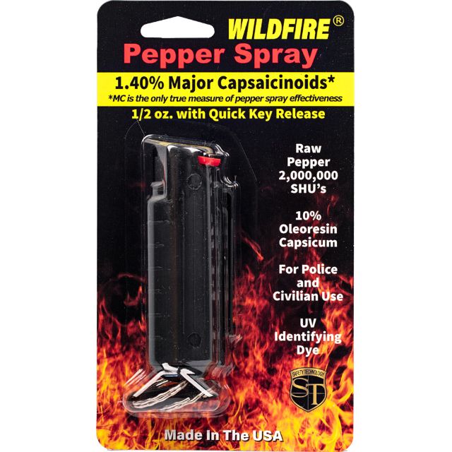 WildFire 1/2 oz Pepper Spray Hard Case (Black)