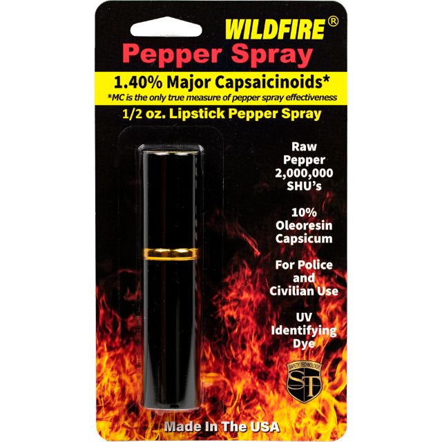 WildFire Lipstick Pepper Spray Black