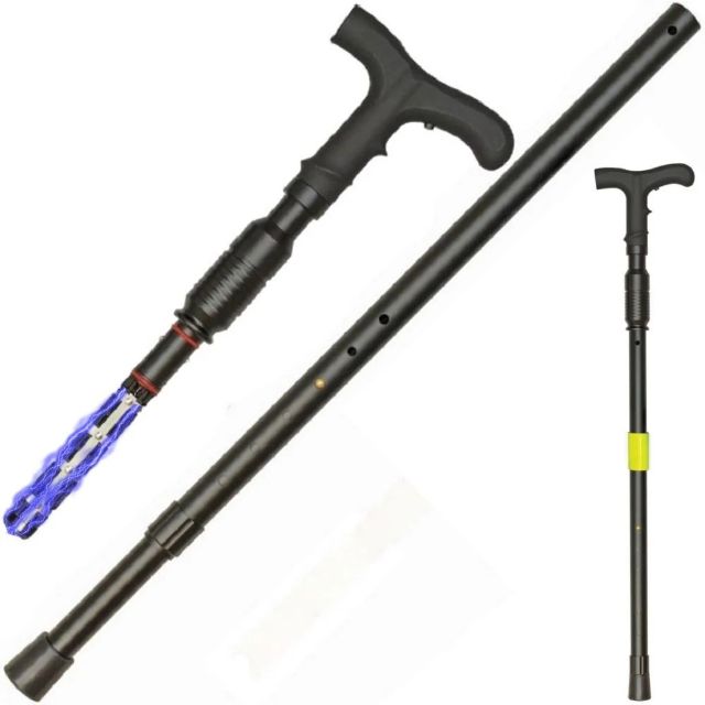 ZAP Covert Cane Extreme Voltage Concealed Stun Device with Flashlight